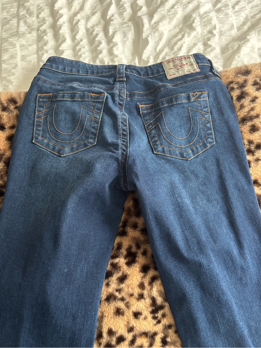 True Religion mid rise straight leg jeans